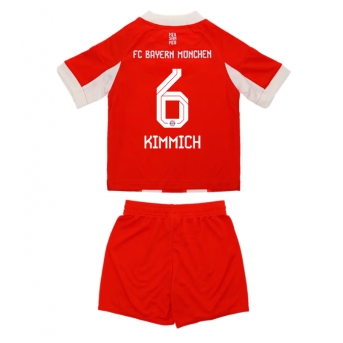 Bayern Munich Joshua Kimmich #6 Maglia Gara Casa Repliche 2025-26 Bambino Maniche Corte